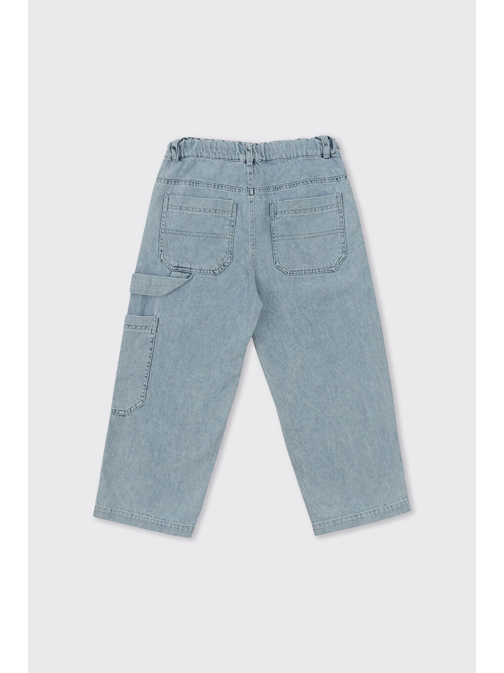 Erkek Çocuk Rahat Kesim Jean Mavi Pantolon-1