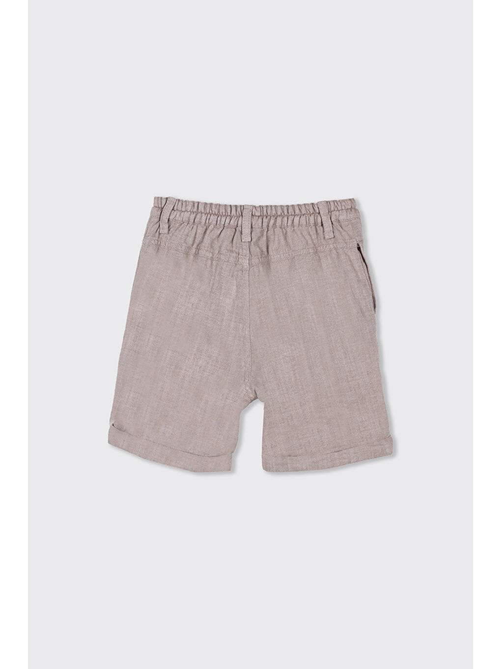 Kahverengi Erkek Çocuk Kordon Detaylı Kahve Şort-1