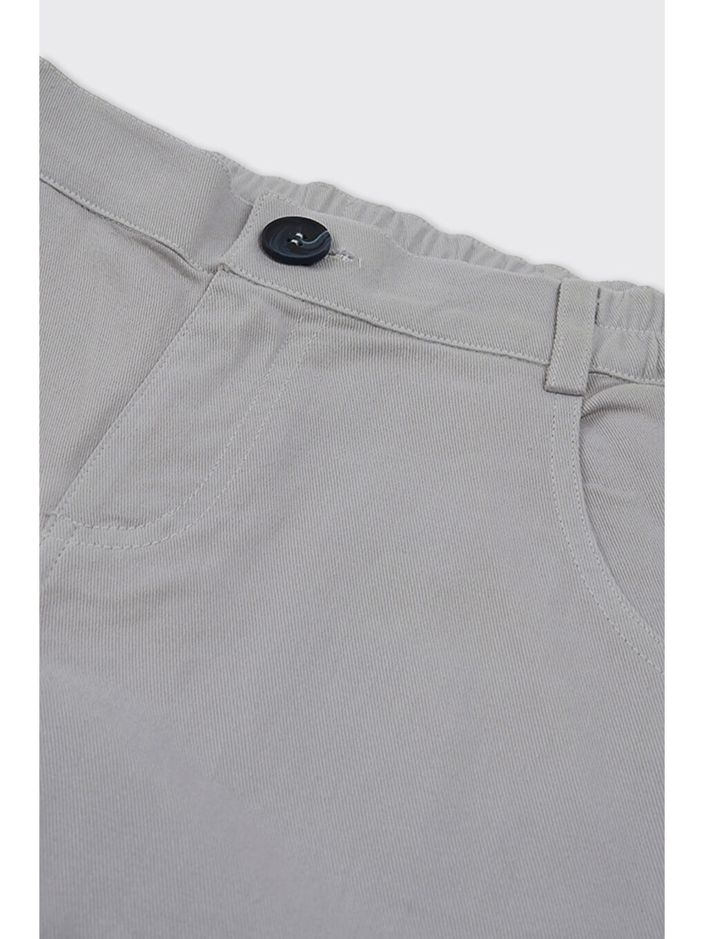 Erkek Çocuk Gri Düğmeli Pantolon-2