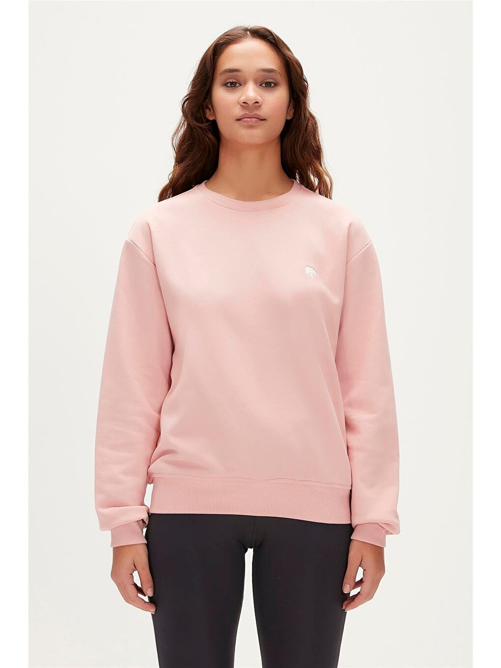 Bad Bear Pudra Pembe Basic Crewneck Blush Pembe  Kadın Sweatshirt