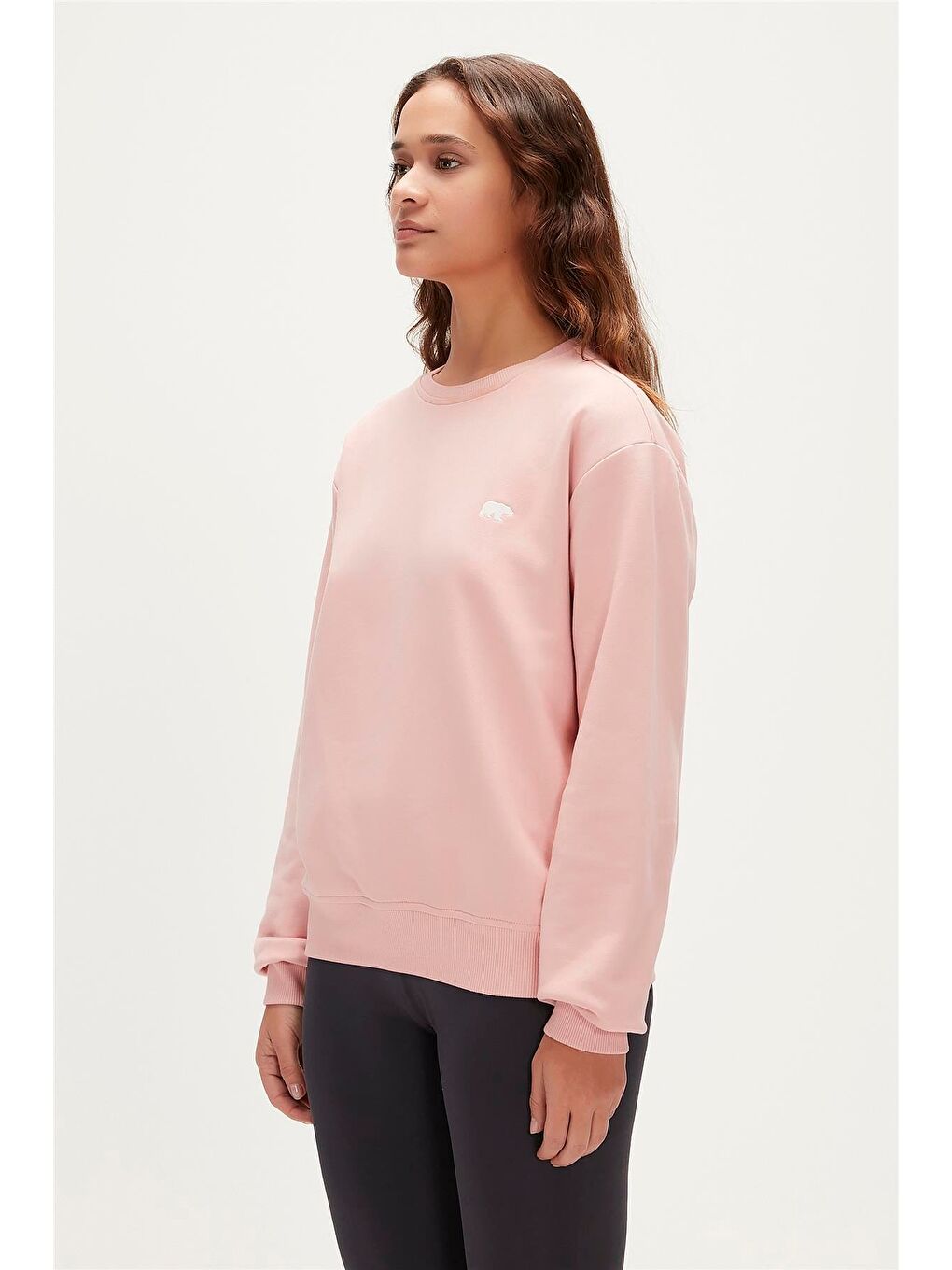 Bad Bear Pudra Pembe Basic Crewneck Blush Pembe  Kadın Sweatshirt - 1