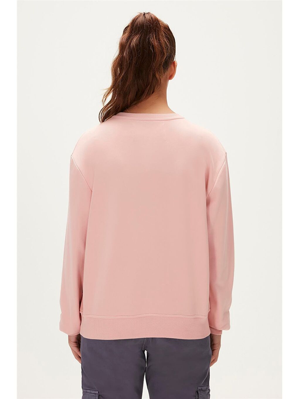 Bad Bear Pudra Pembe Basic Crewneck Blush Pembe  Kadın Sweatshirt - 2