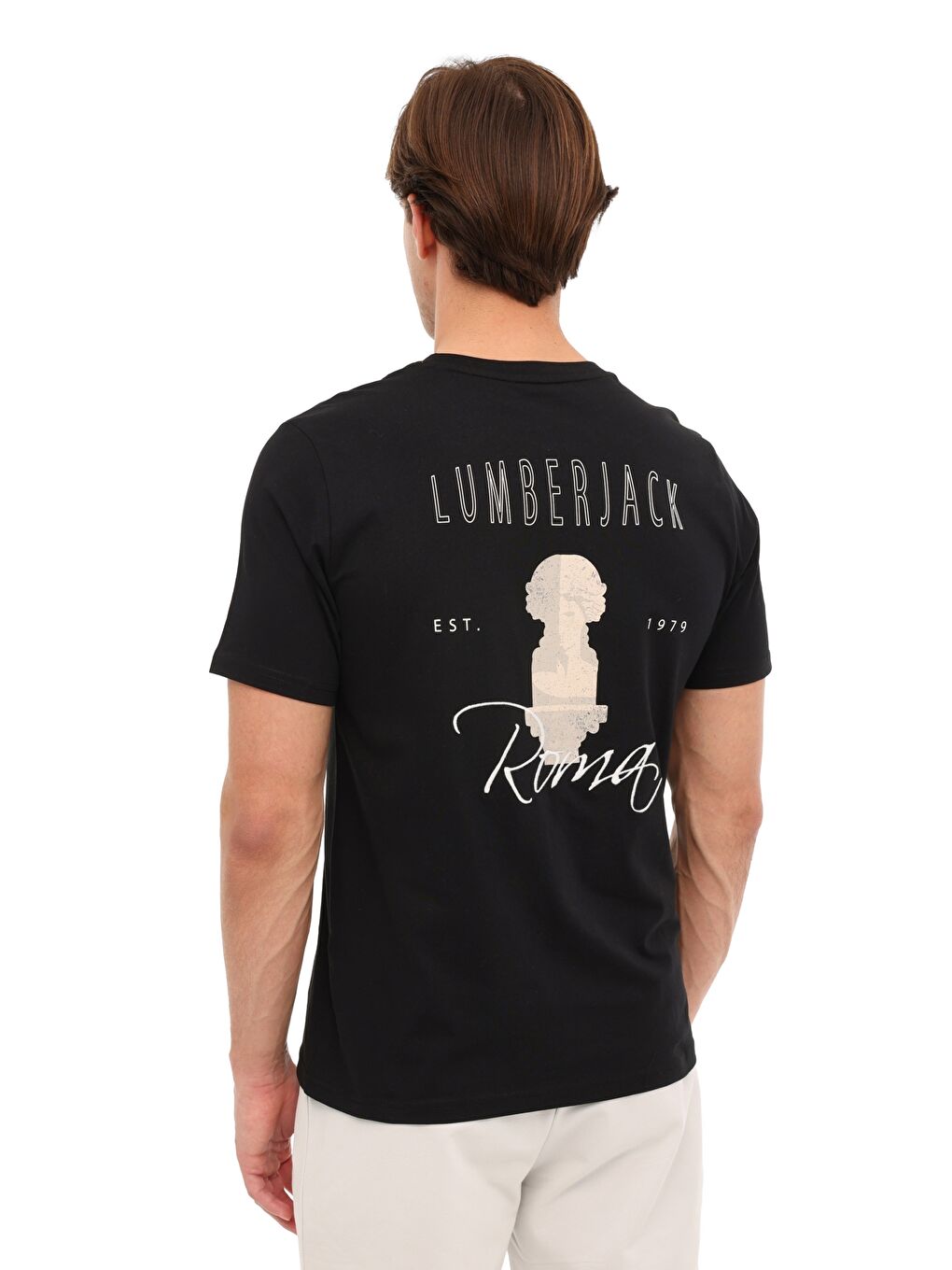 ML DEX 11ITL1314 6FX Siyah Erkek Kısa Kol T-Shirt-1