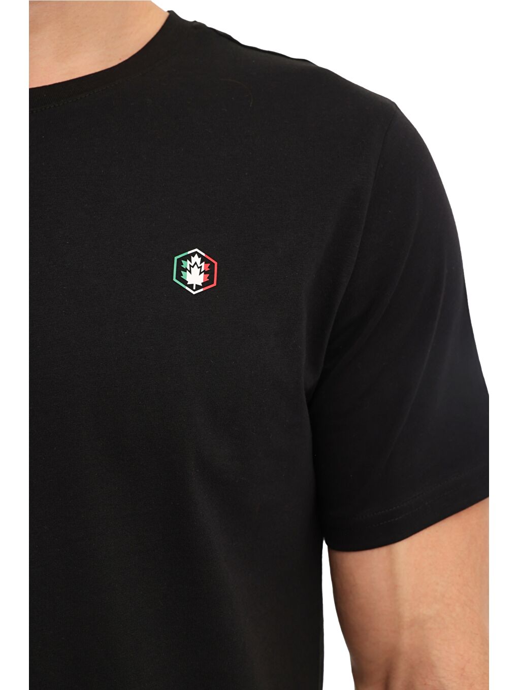 ML DEX 11ITL1314 6FX Siyah Erkek Kısa Kol T-Shirt-3