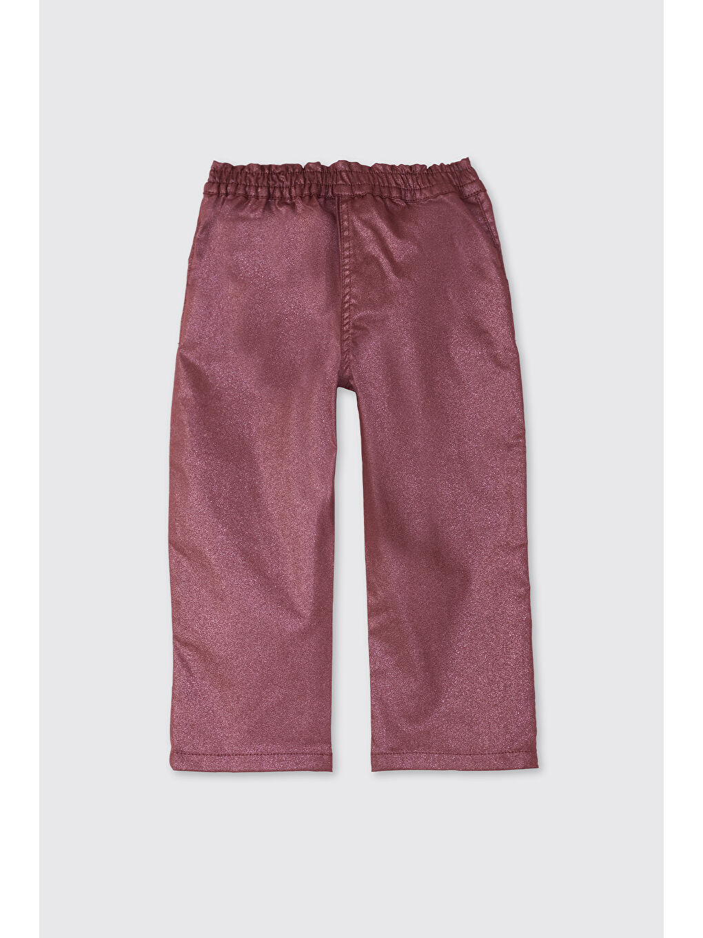 Kız Bebek Simli Bordo Pantolon-1