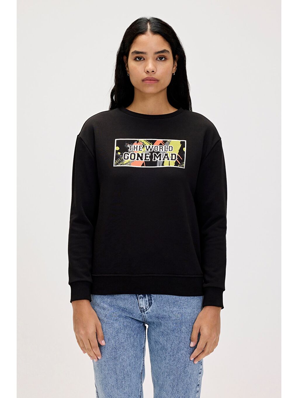 Bad Bear Siyah Re-Carina Siyah Kadın Sweatshirt