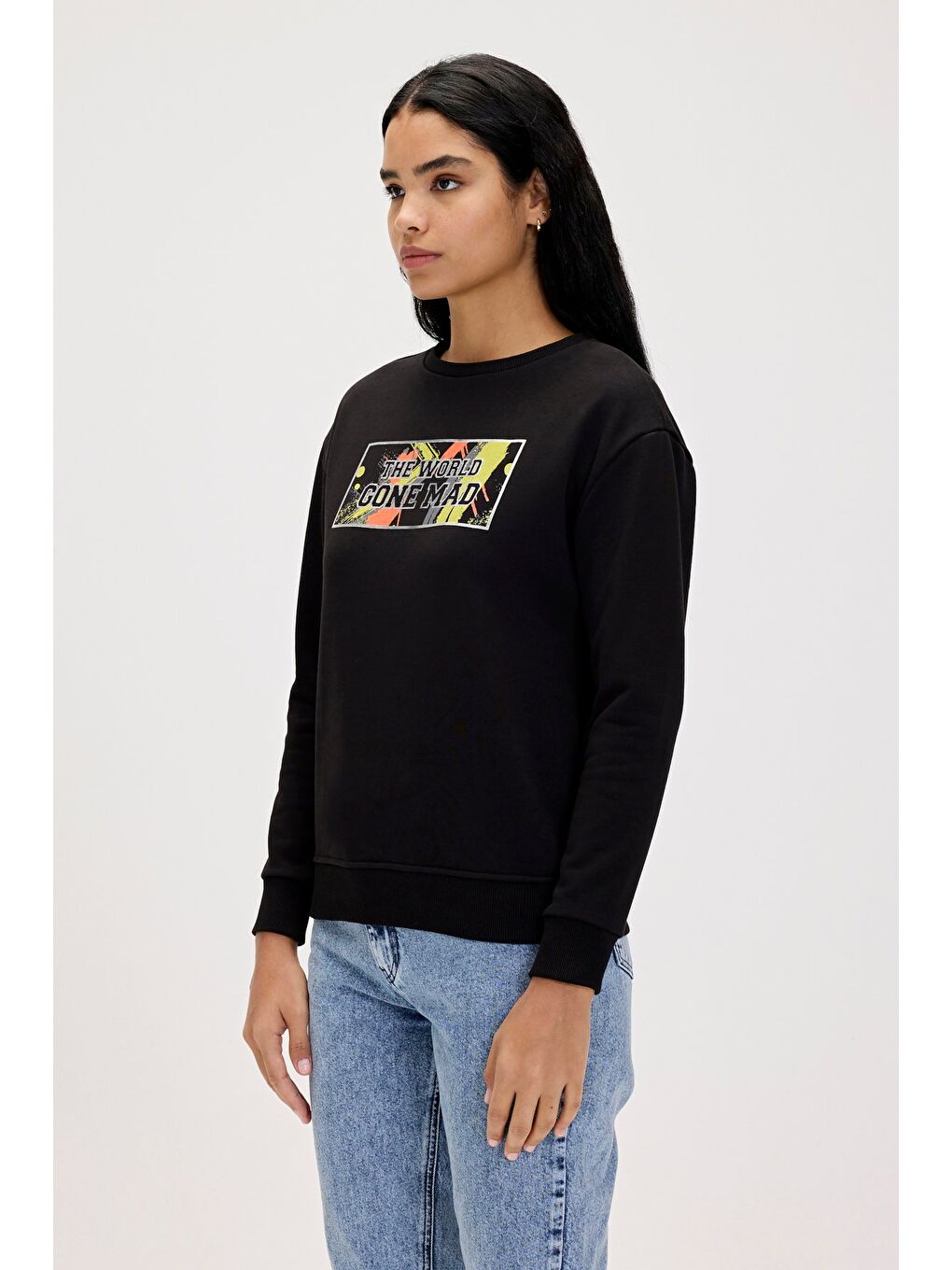 Bad Bear Siyah Re-Carina Siyah Kadın Sweatshirt - 1