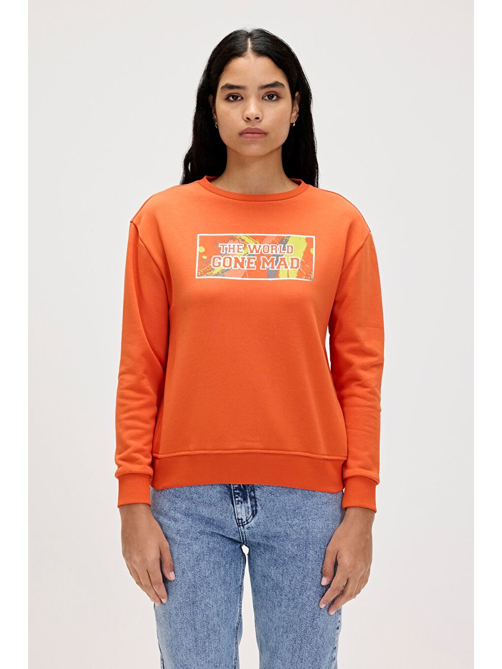 Bad Bear Turuncu Re-Carina Turuncu Kadın Sweatshirt