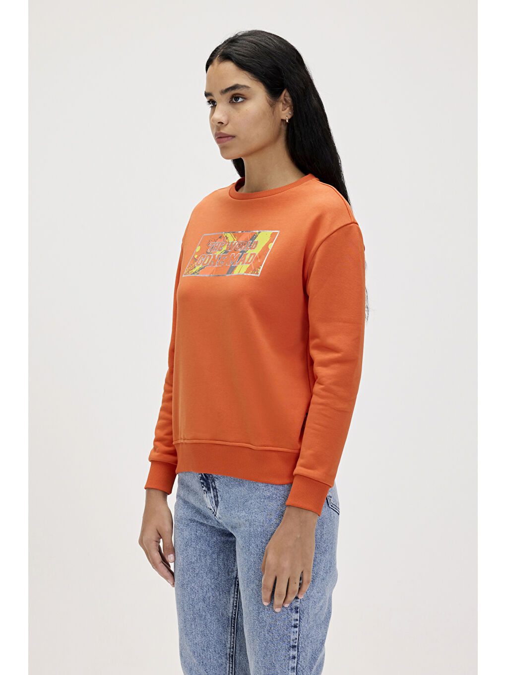 Bad Bear Turuncu Re-Carina Turuncu Kadın Sweatshirt - 3