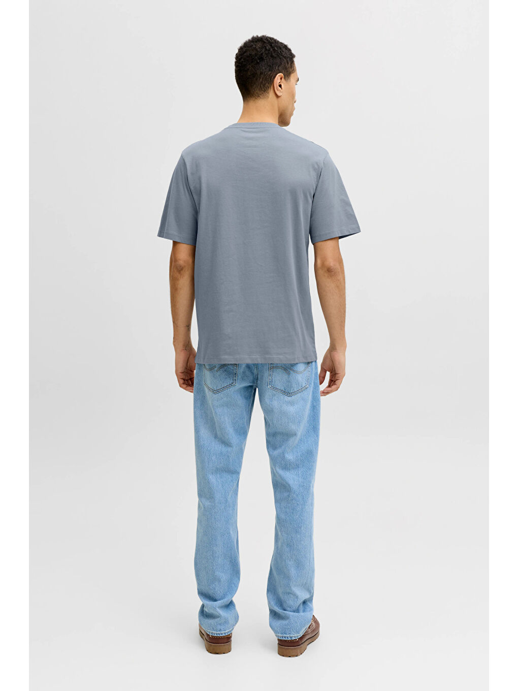 Gri Originals Jorcatskills Pamuklu Regular Fit Bisiklet Yaka T Shirt 12297891-3