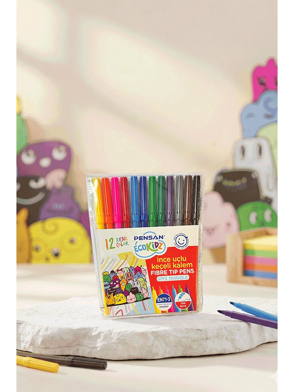 Eğitici Boyama Halısı - Zeka Geliştirici Aktivite Seti - Tekrar Boyanabilir V2-1