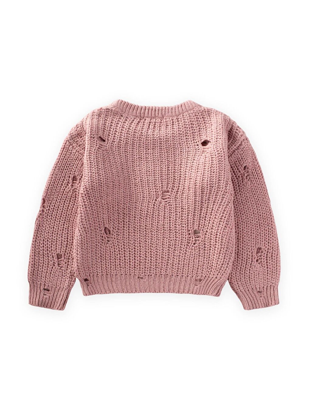 Pembe Kız Çocuk Triko Kazak-2