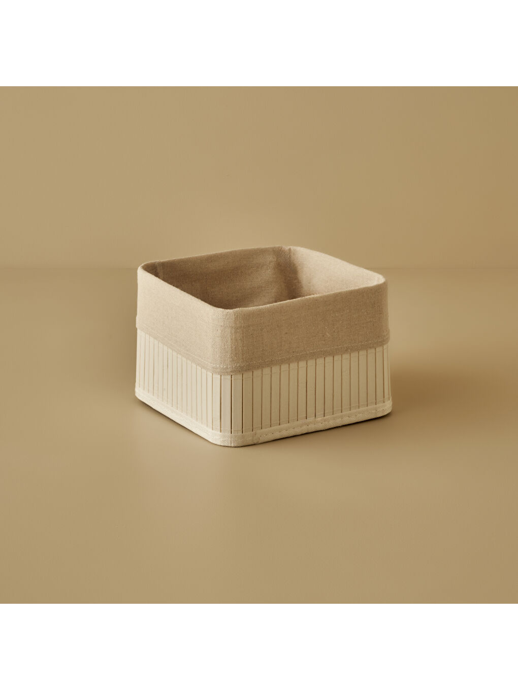 Bres Bambu Düzenleyici Kutu Beyaz (20x20x13 cm)