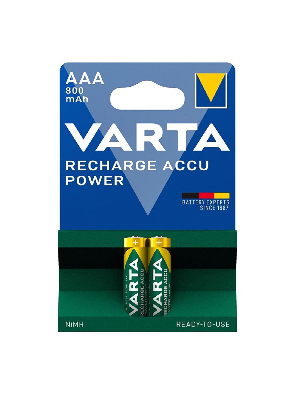 Şarj Edilebilir 800 Mah AAA İnce Kalem Pil 2 Li Paket