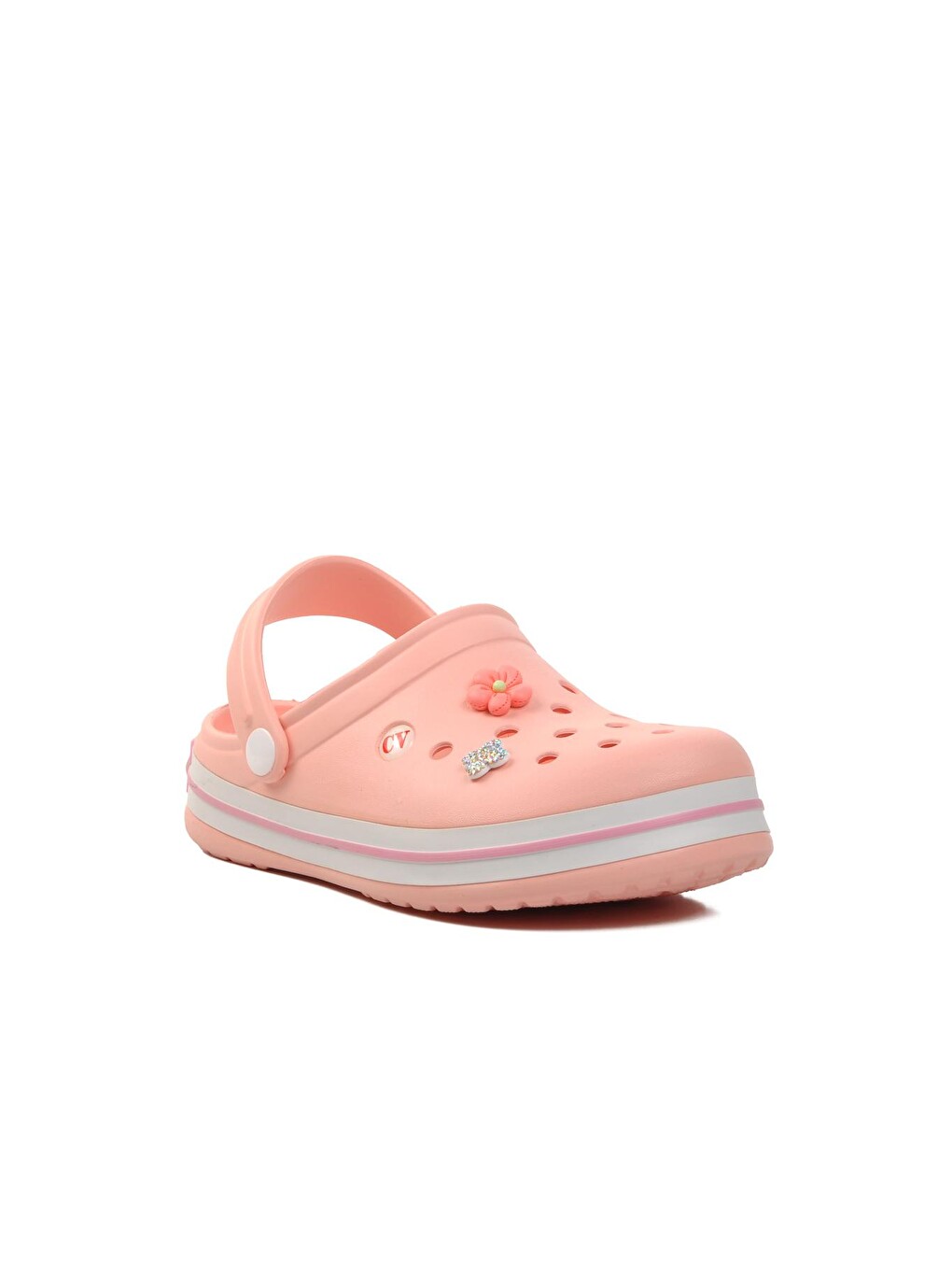 Pembe-beyaz Kadın Sabo Terlik 5001-t-2