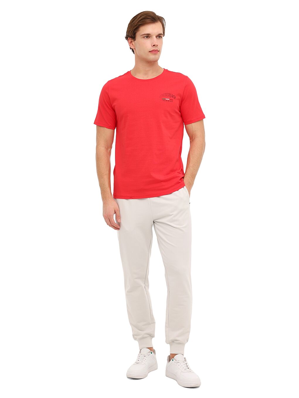 ML EZIO 11ITL1088 6FX Kırmızı Erkek Kısa Kol T-Shirt-2