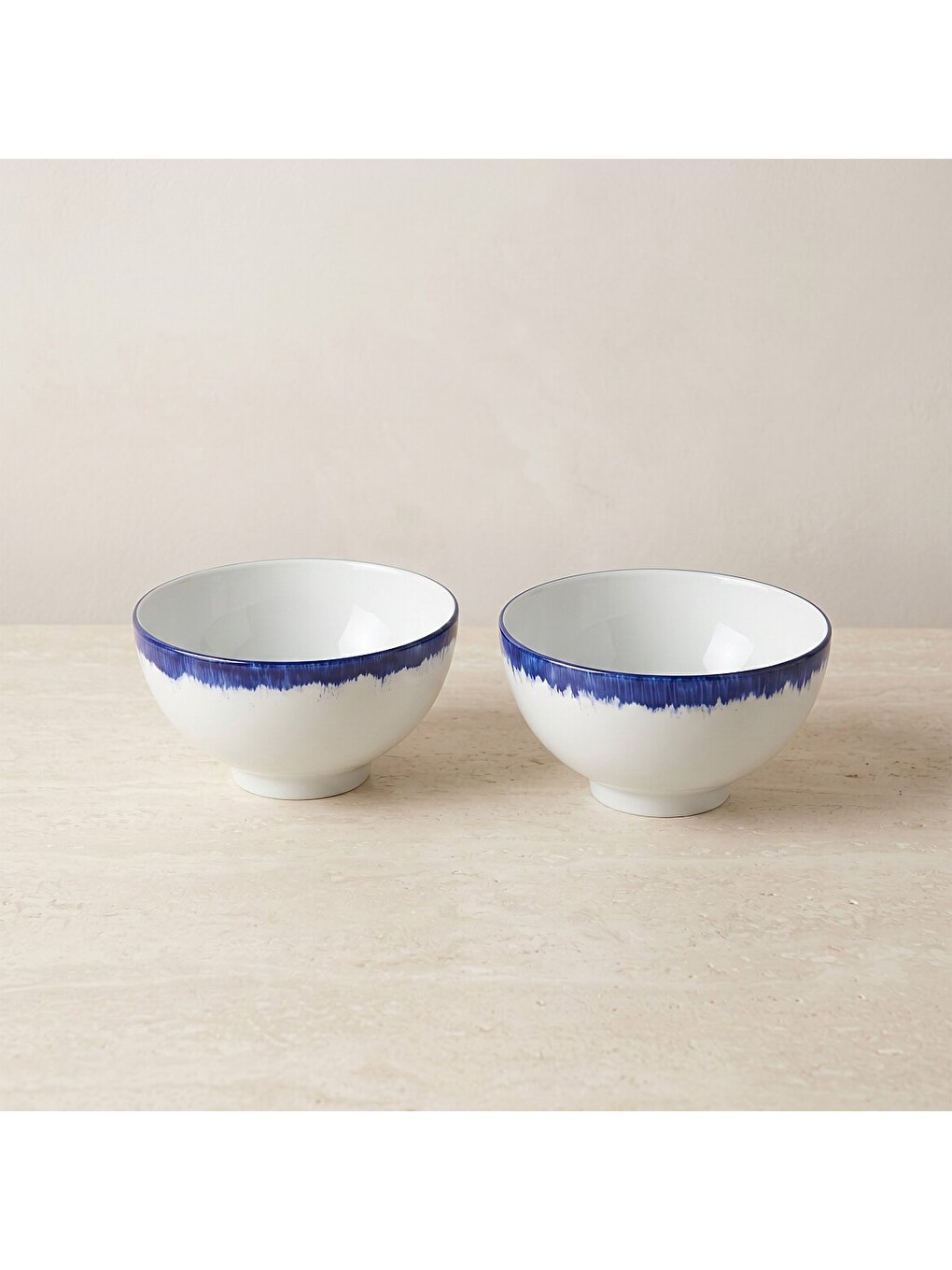 Ekru Güral 2li 15 Cm Çok Amaçlı Porselen Kase Seti Lacivert-4