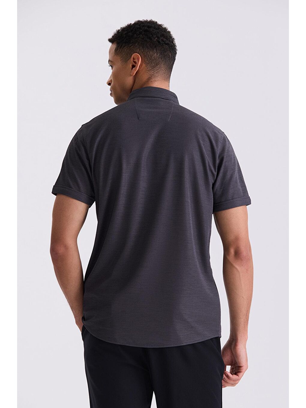 Antrasit Slim Fit Gömlek-3