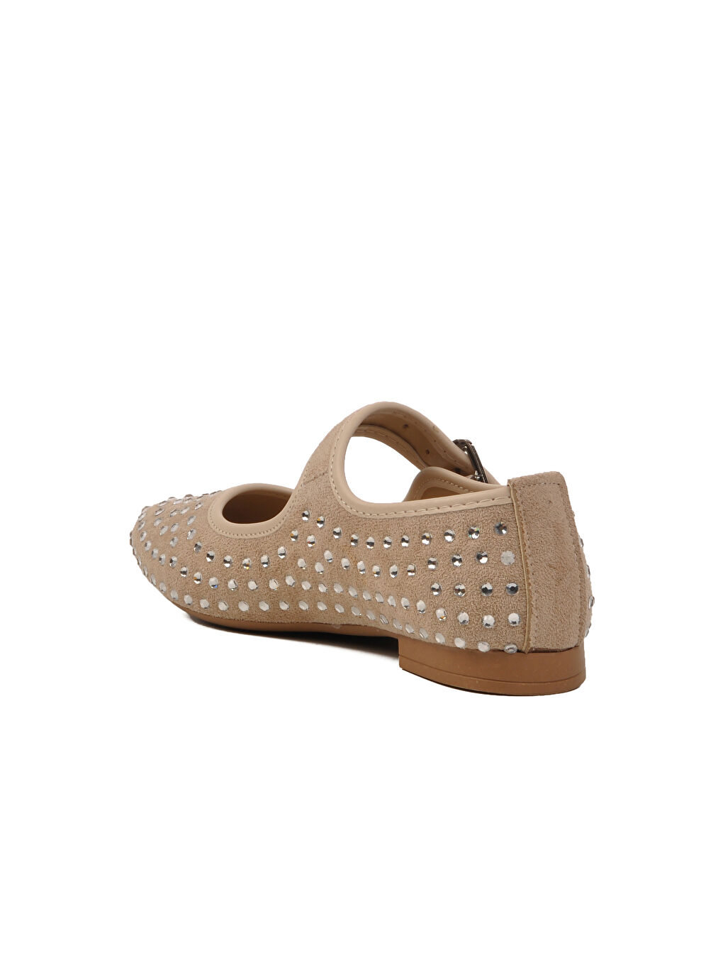 Bej Taş İşlemeli Kadın Babet 354159 Z-3