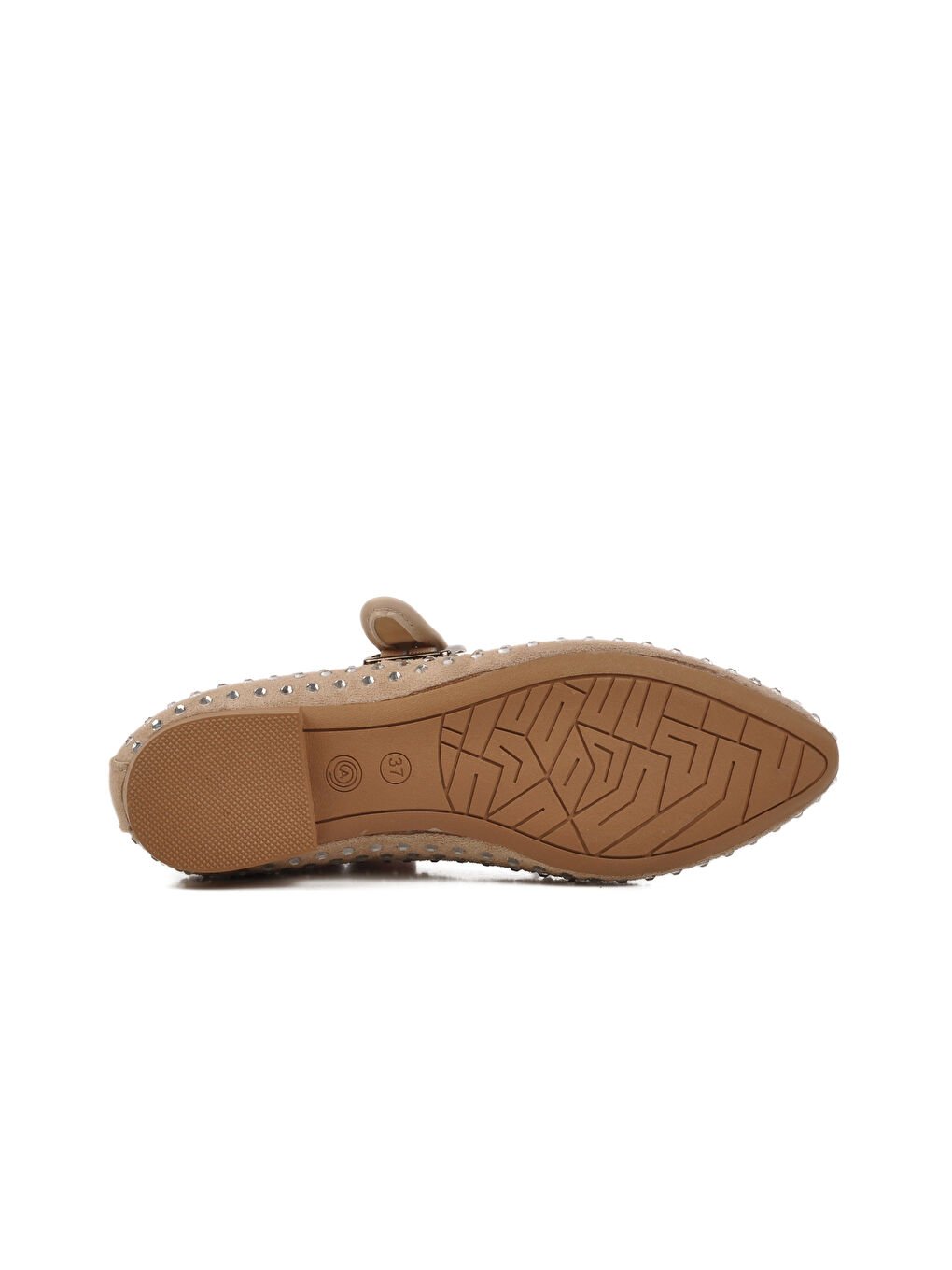 Bej Taş İşlemeli Kadın Babet 354159 Z-4