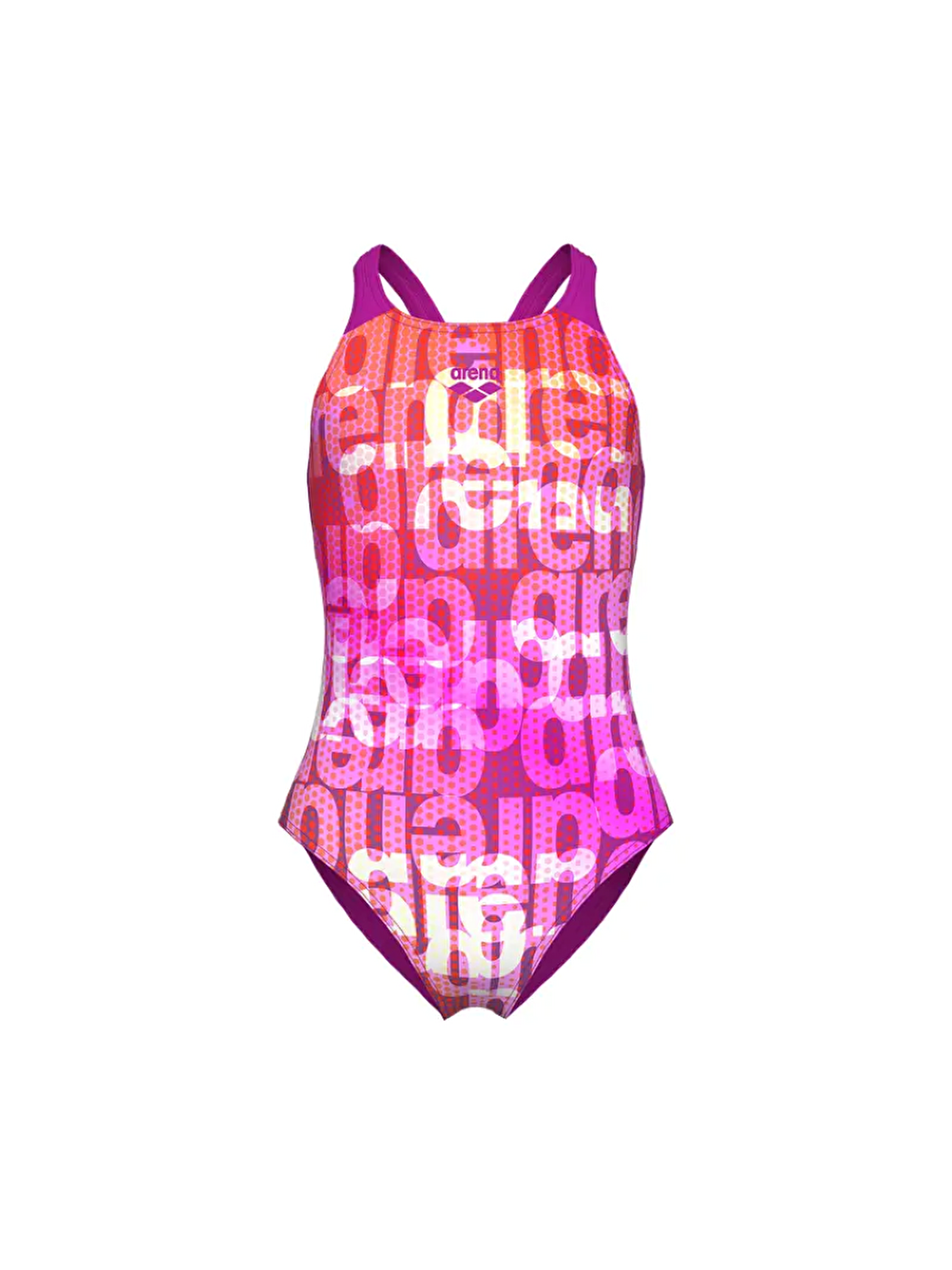 Pembe G Multi Colours Swimsuit V Back Kız Çocuk Yüzücü Mayosu 009007908