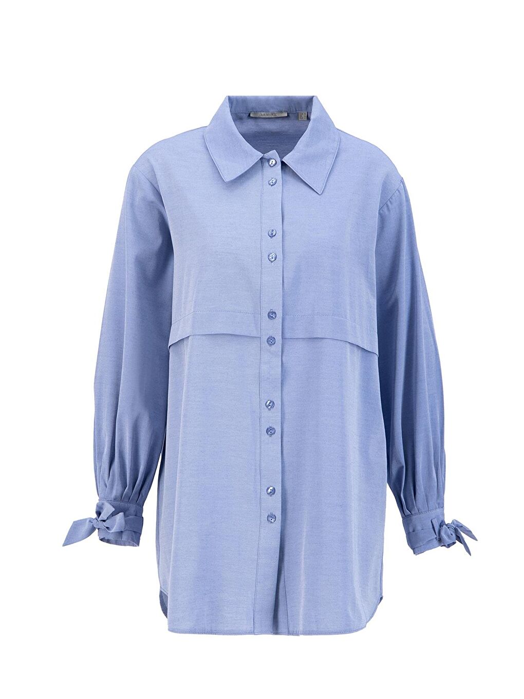 Kol Detaylı Gömlek 23K3441 Lacivert