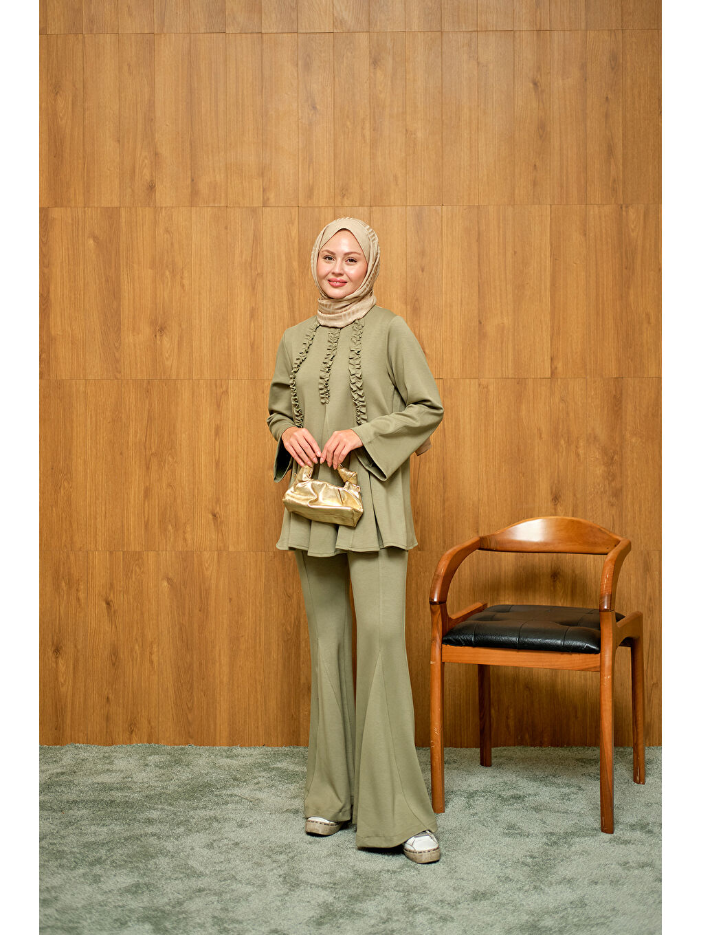 Kadın Godeli İkili Takım Yeşil-2