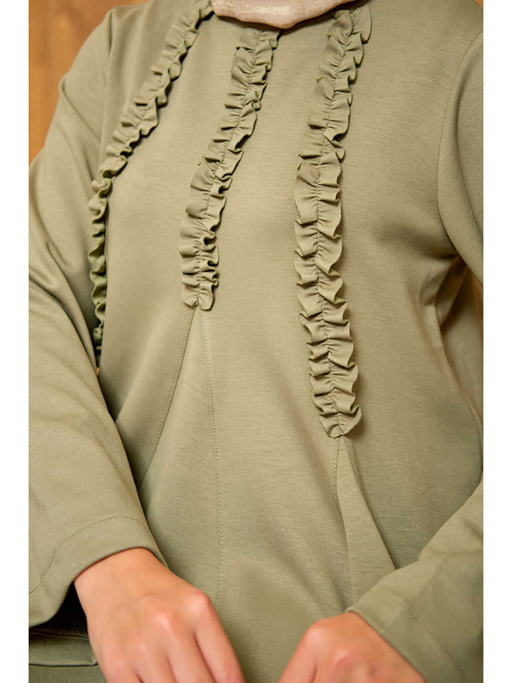 Kadın Godeli İkili Takım Yeşil-4