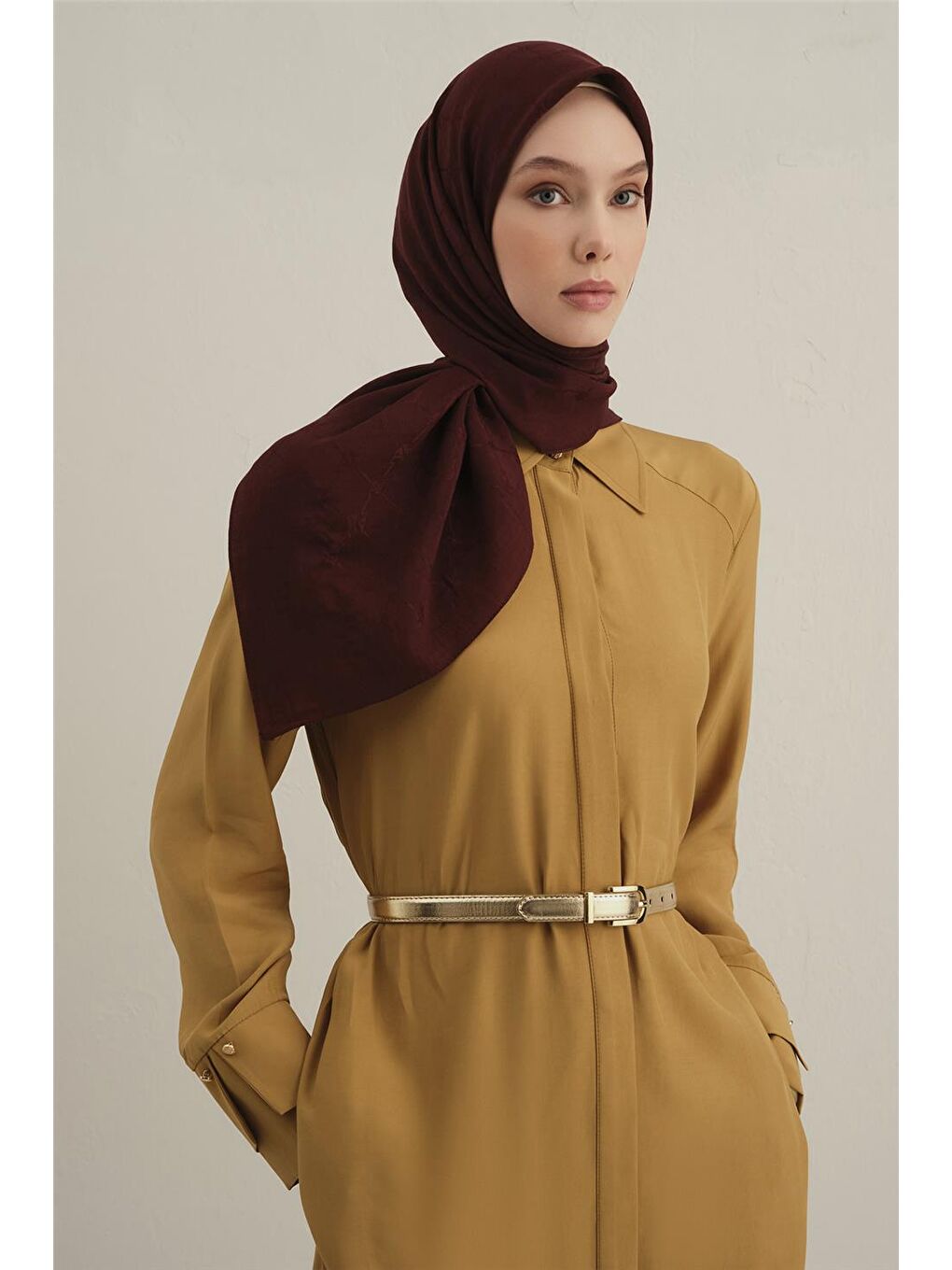 Kahverengi Lyocell Eşarp 4- 32