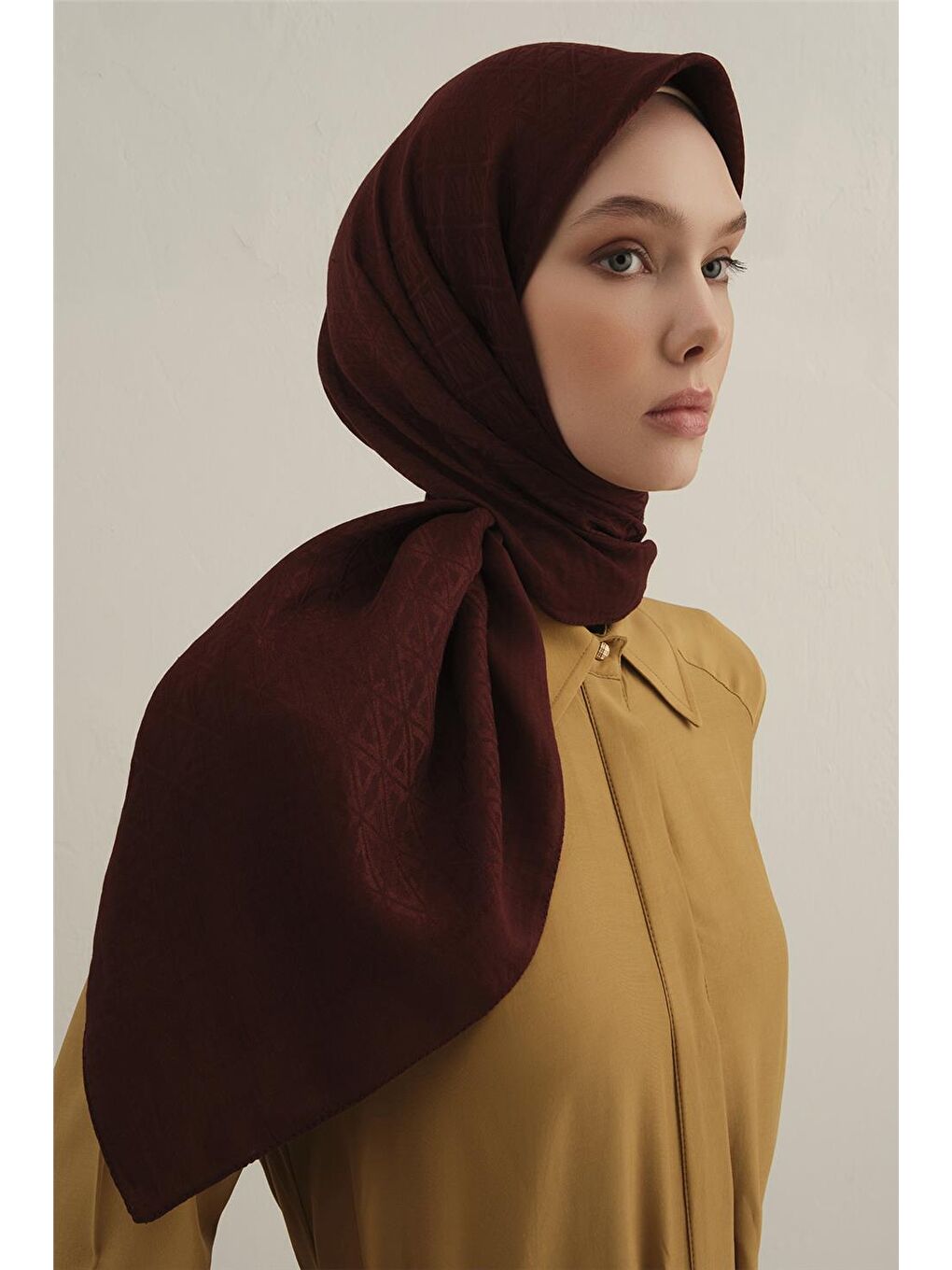 Kahverengi Lyocell Eşarp 4- 32-3