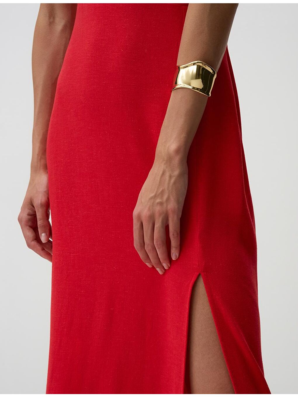 Sarı Altın Kelepçe Bileklik-1