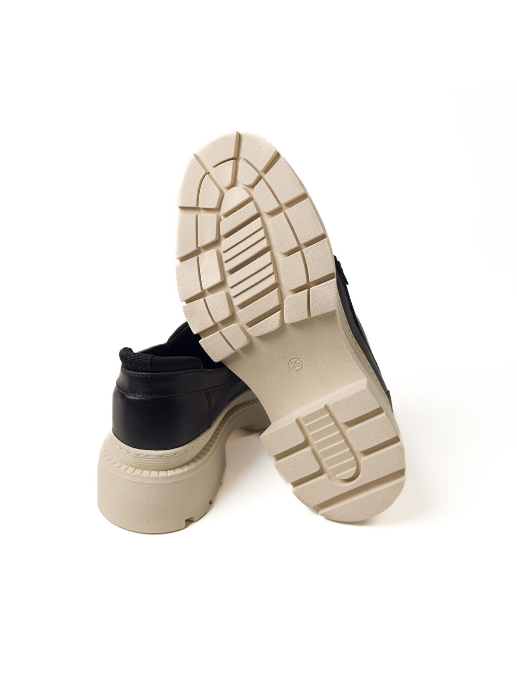 Siyah Kadın Sneaker ( Günlük) RD-5129 DERİ SİYAH-4