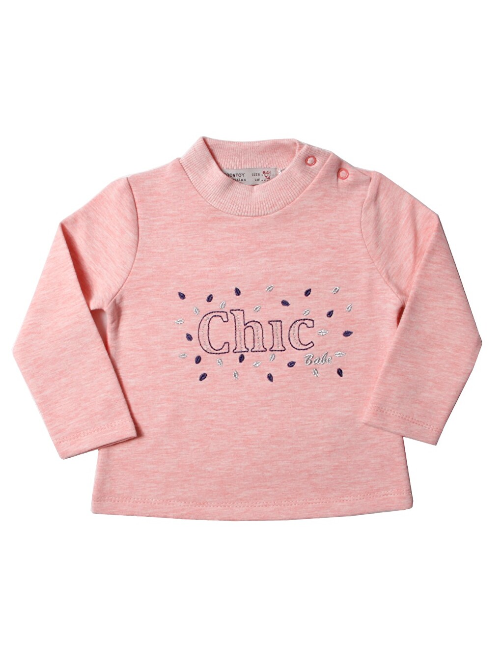 Pembe Kız Bebek Chic Nakışlı Tişört