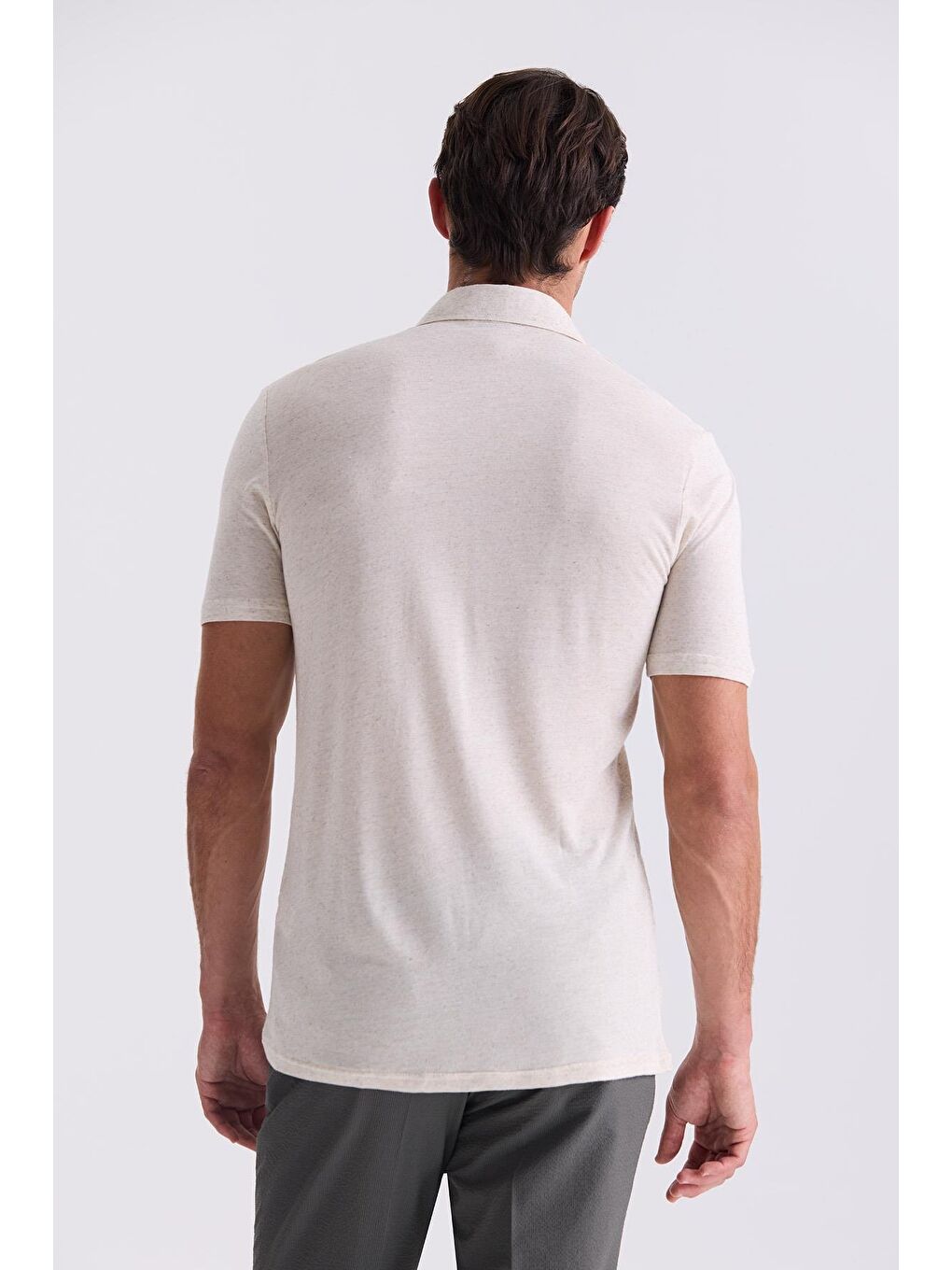 Bej Slim Fit Gömlek-3