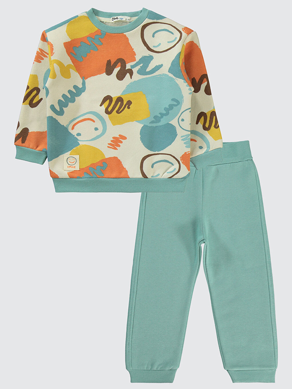 Boys Erkek Çocuk Eşofman Takımı 2-5 Yaş Nil Yeşili