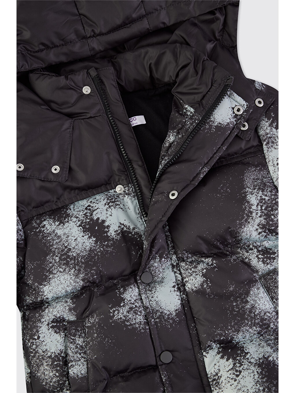 Antrasit Erkek Bebek Şapkalı Antrast Mont-2