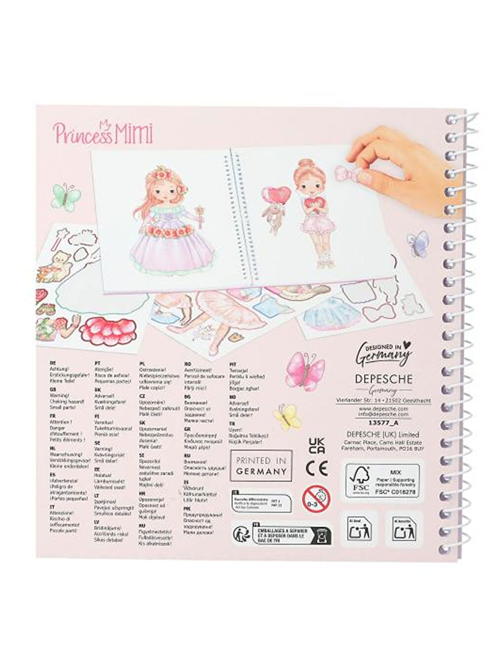 Princess Mimi Kıyafet Çıkartma Kitabı 13577-1