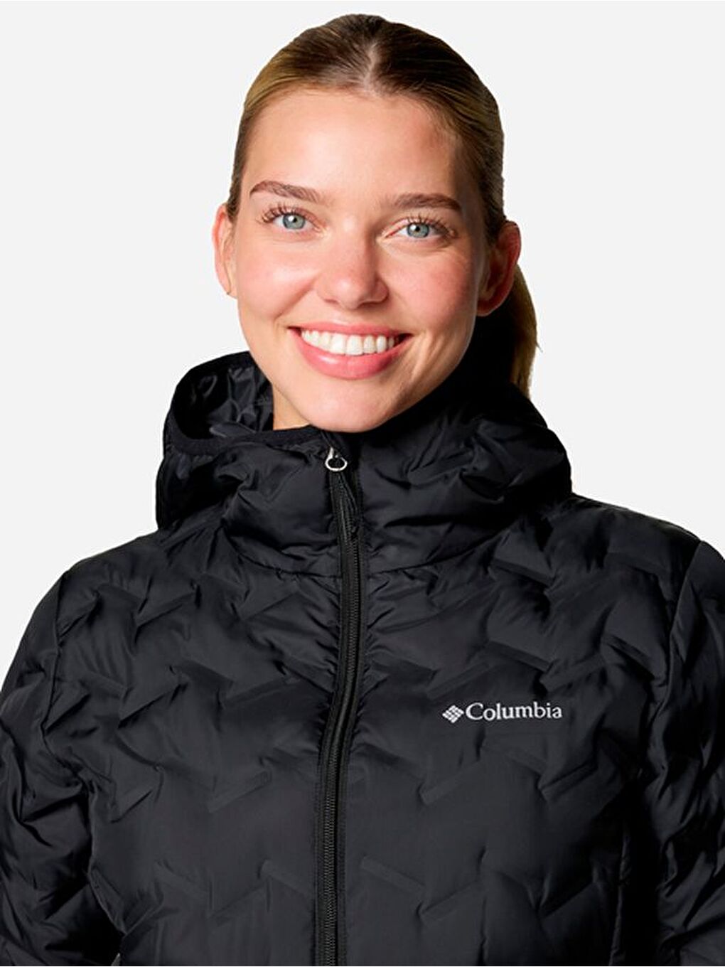 Columbia Siyah Delta Ridge™ II Down Hooded Jacket Kadın Outdoor Mont WK2769 - 4