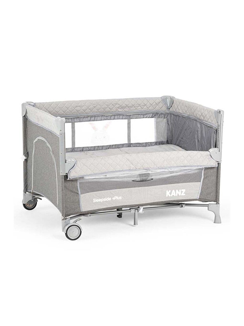 Sleepside Plus Anne Yanı Park Yatak Ve Oyun Parkı Gri-3