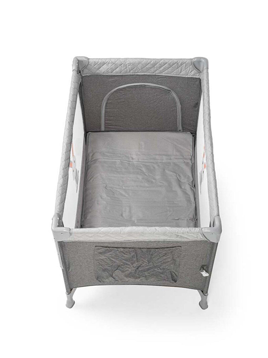 Sleepside Plus Anne Yanı Park Yatak Ve Oyun Parkı Gri-5