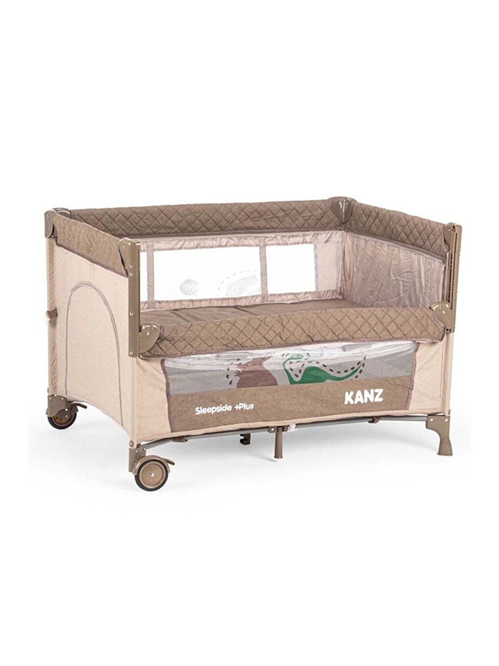 Sleepside Plus Anne Yanı Park Yatak Ve Oyun Parkı Kahve-3