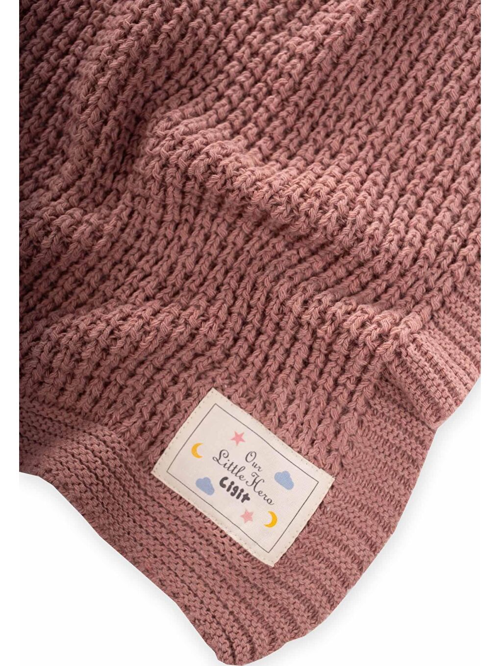 Pembe Selanik Triko Battaniye 80X100 (+/-5 Cm ) Gül Kurusu-2