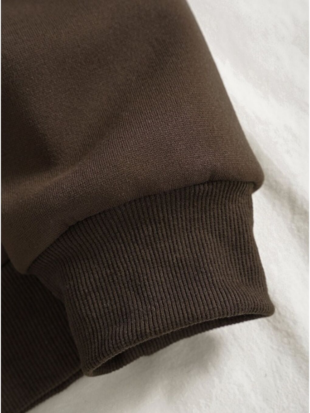 Brooklyn Retro Kolej Sweatshirt Kahverengi-3