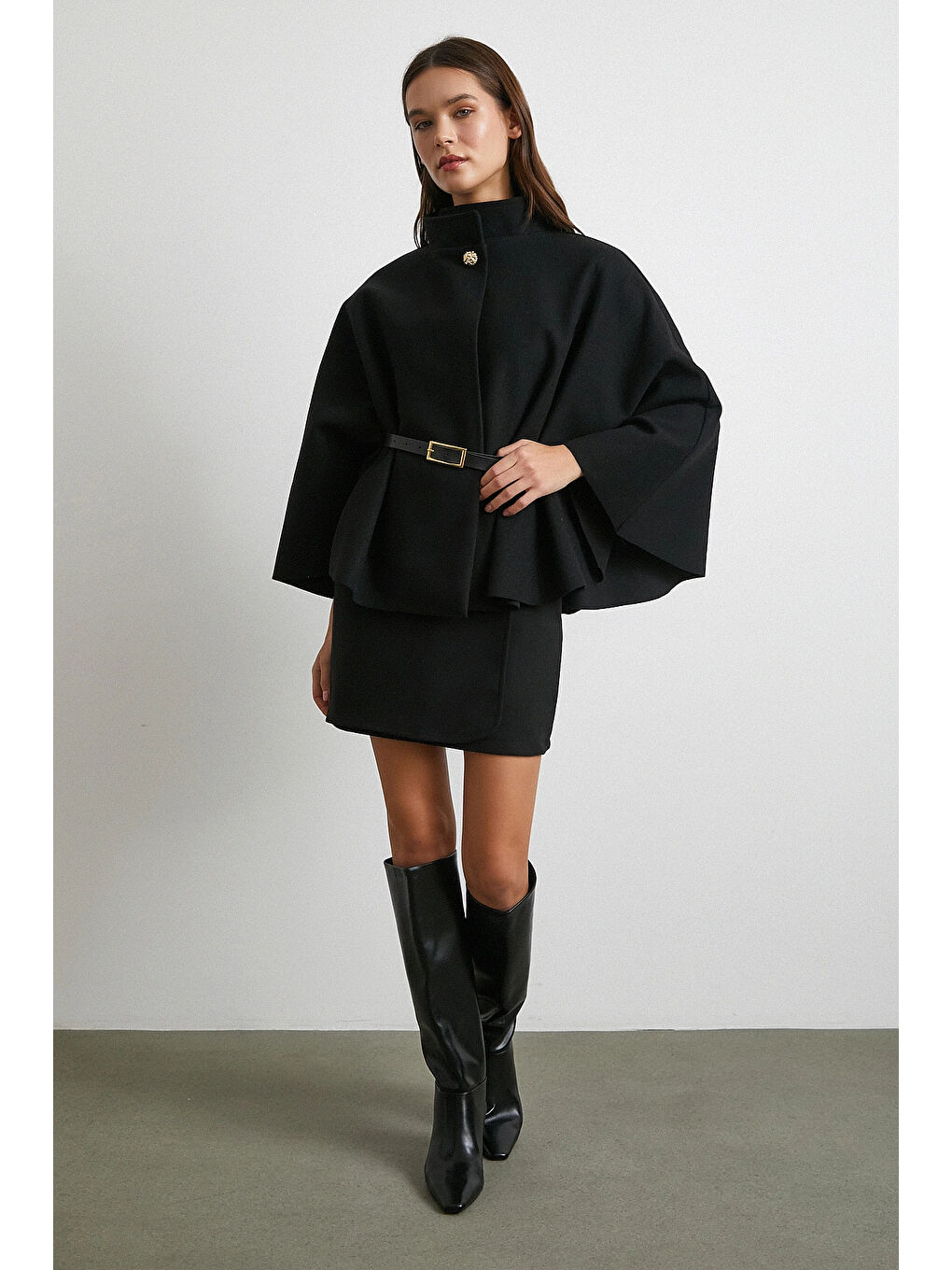 Kemer Kaşe Panço Siyah-2