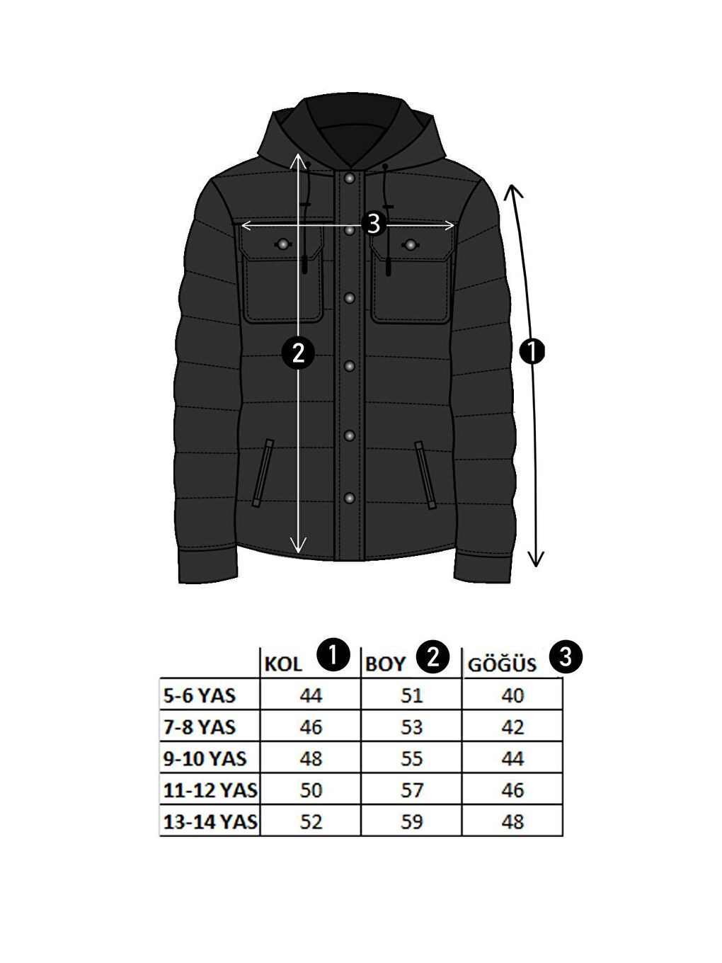Haki Erkek Çocuk Kapüşonlu İki Renkli Mevsimlik Mont-4