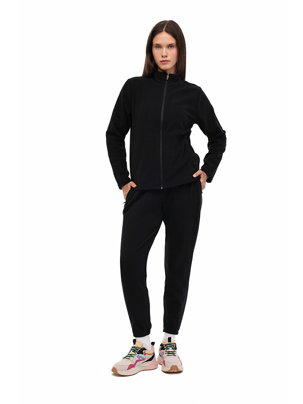 WL 7SN160 Siyah Kadın Polar-2