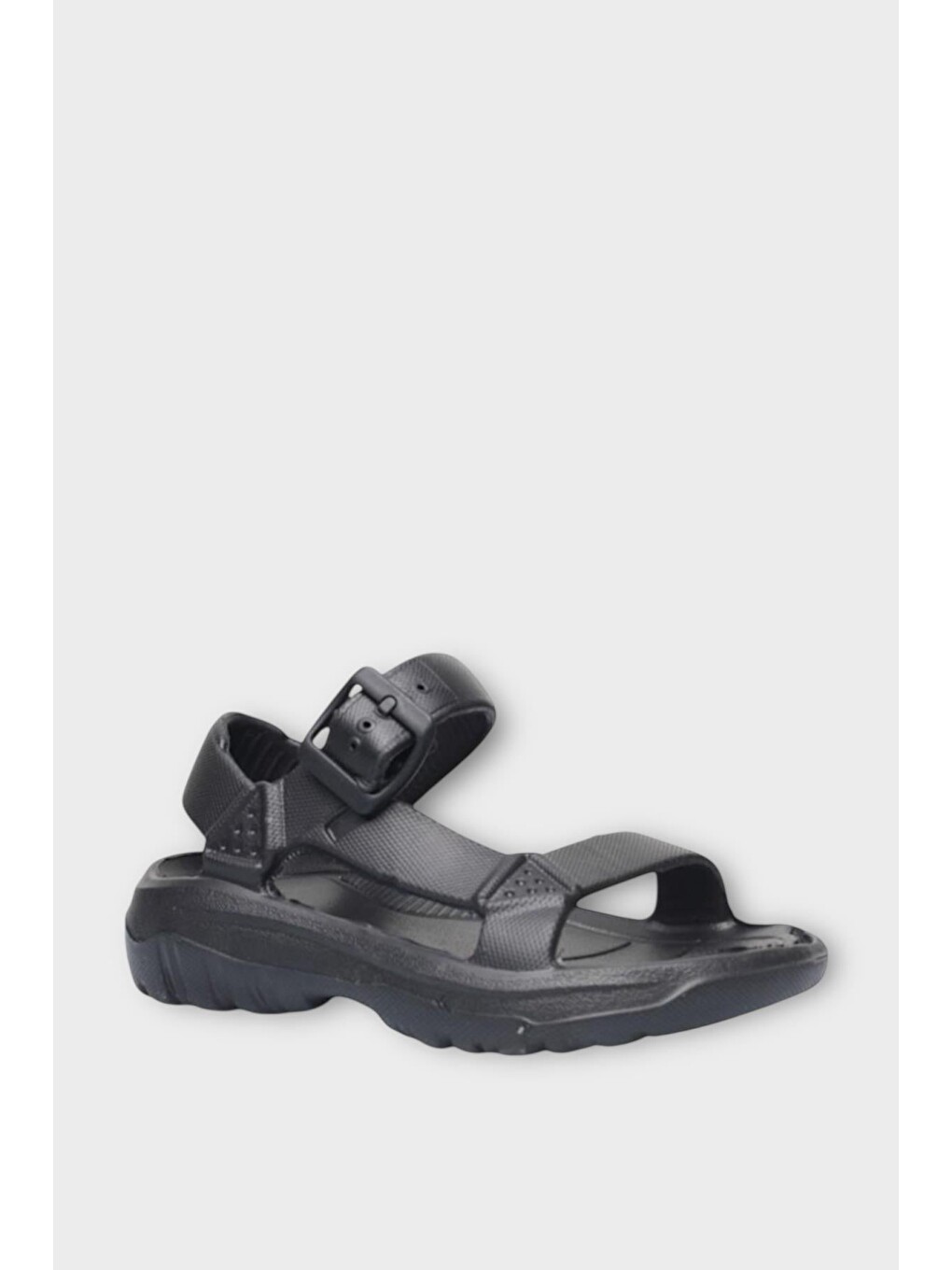 Unisex Eva Spor Kaymaz Yürüyüş Sandaleti Siyah-1