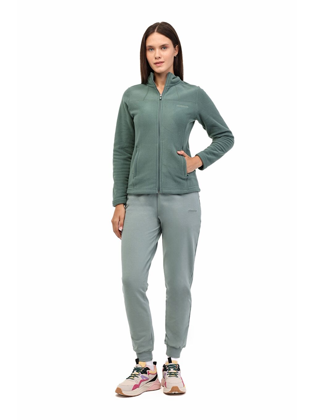 WB 7POLAR 7SN158 5PR Yeşil Kadın Polar-2