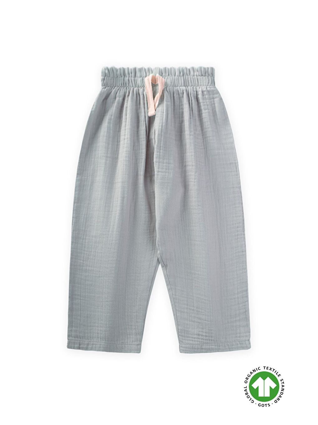 Turkuaz Kız Çocuk Fırfır Müslin Pantolon