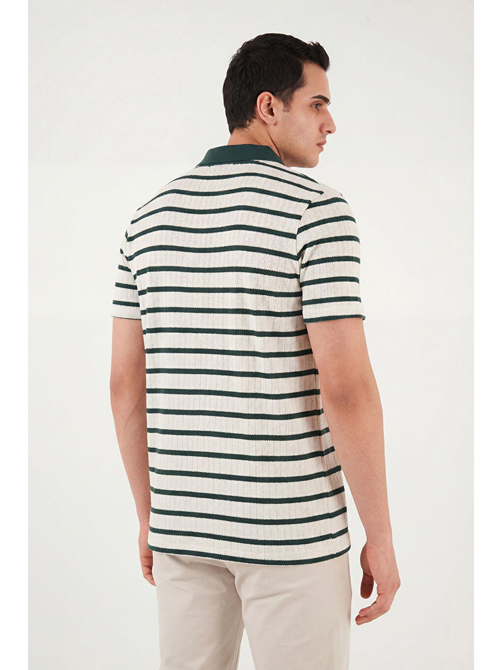 Yeşil Pamuklu Regular Fit Polo T Shirt 5904022-5